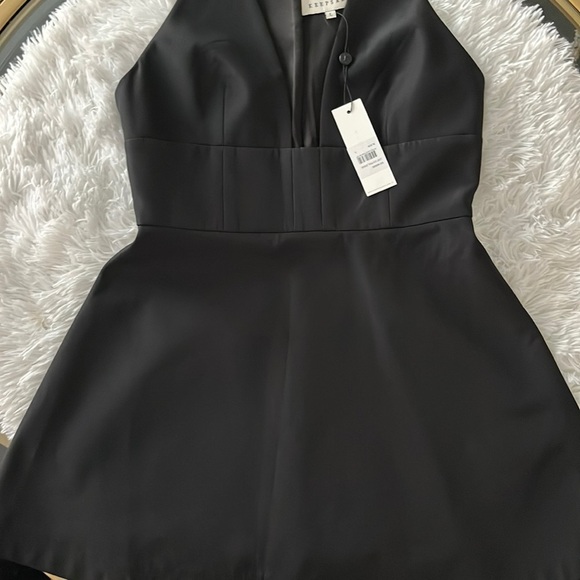 (A) New with tags size large (fits like a medium) black dress - Picture 1 of 5